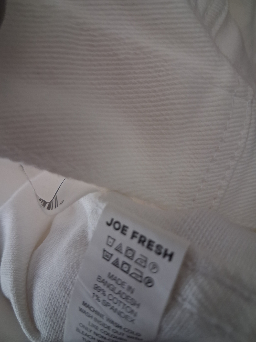 Joe Fresh+ Women’s White Denim Button Up Long Sleeve Jacket – Size 1X - Picture 9 of 15